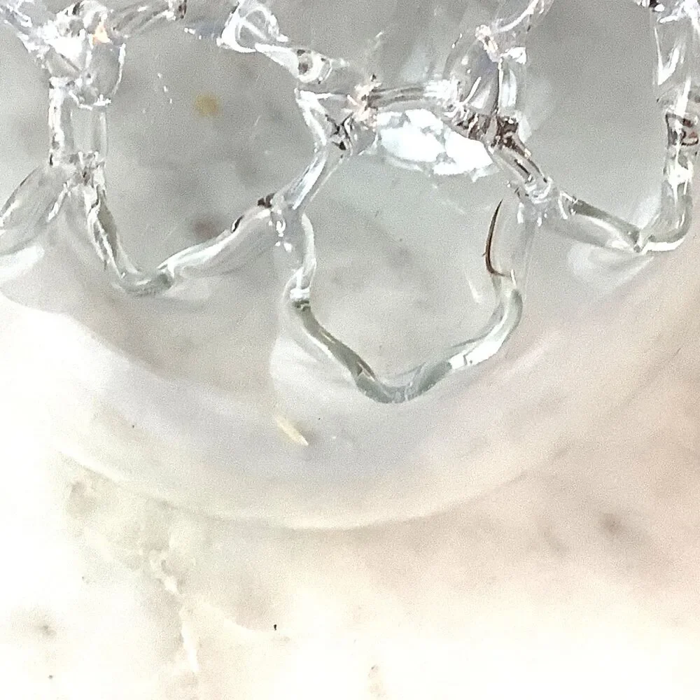 Soffieria Parise Bud Vase: Hand Blown Italian Glass Floral Arrangement